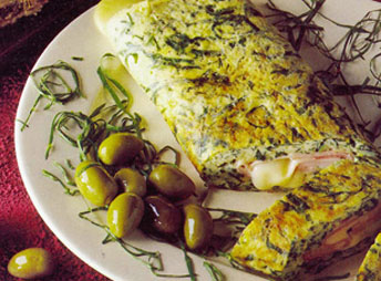 Arrollado Jam�n, Queso y Vegetales