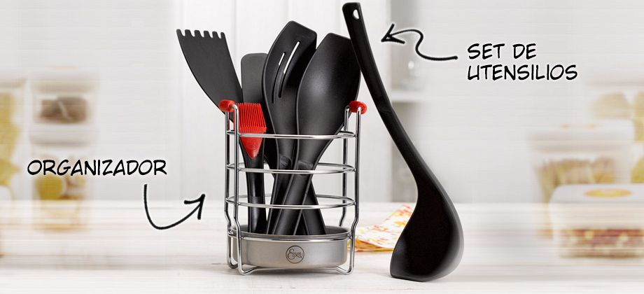 ¡SET Y ORGANIZADOR DE UTENSILIOS!